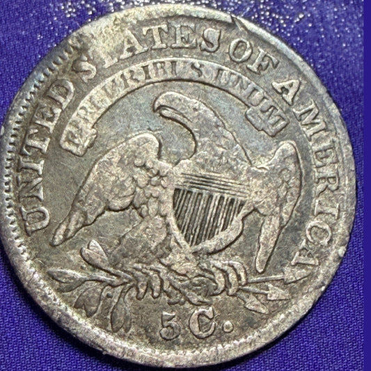 1835 Capped Bust Half Dime H10c VF Very Fine 90% Silver Early US Coin