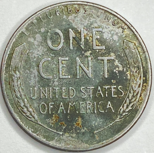 1943 P Lincoln Steel Wheat Cent G -F STEEL Penny WWII Coin Average Circulated