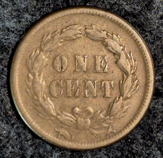 1859 Indian Head Cent First Year XF+ Features Laurel Wreath Reverse Coin Shown