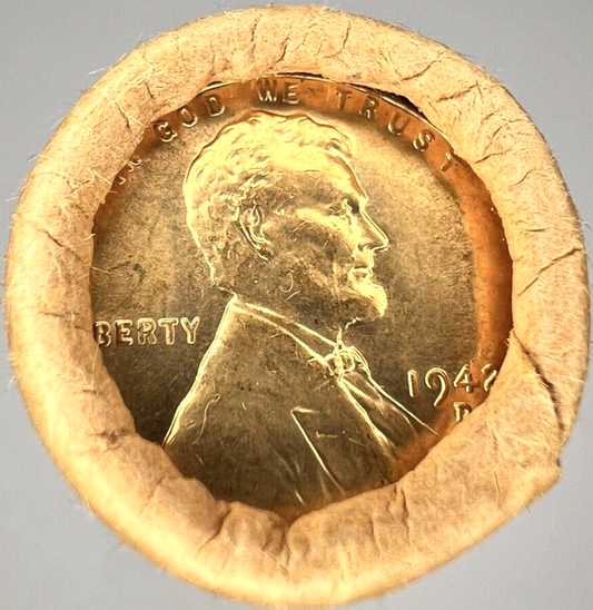 β
1942 D Lincoln Wheat Cent GEM BU 1c UNCIRCULATED Coin From OBW Roll NOS