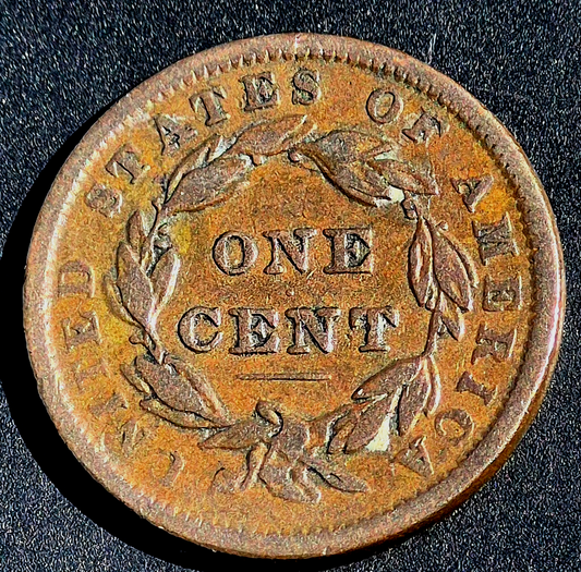 1838 Coronet Matron Head Large Cent Large Letters Fine+ Features N9