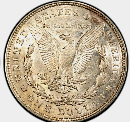 (1) 1921-D Morgan Dollar 90% Silver With AU+ Circulated Features 1$
