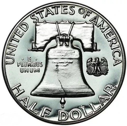 1958 Franklin 90% SILVER Half Dollar PROOF COIN Gem Uncirculated Full Bell Lines