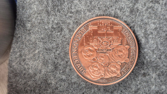Bullion Stackers Kodiak Bear 1 oz Colorized Copper Round Uncirculated Medal