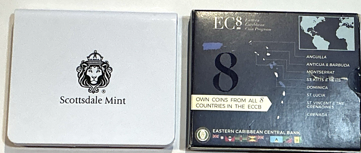 2021 Dominica $2 COLORIZED Sisserou Parrots 1 oz .999 PURE SILVER Proof, Box/COA