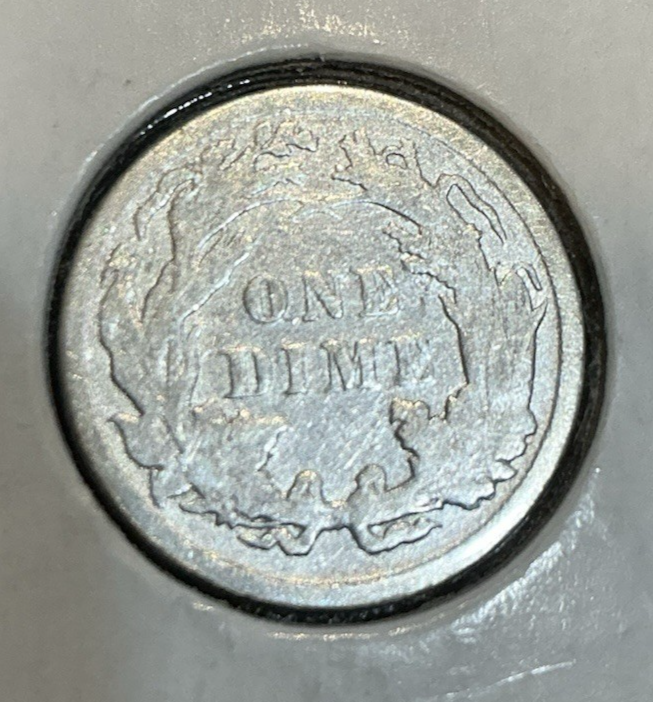 π₯ 1887 Rare Antique Seated Liberty Dime 90% Silver 139 Years Old Coin