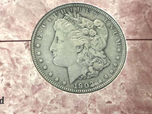 1902 P The Morgan Silver Dollar Collection 90% Coin American Historical Society