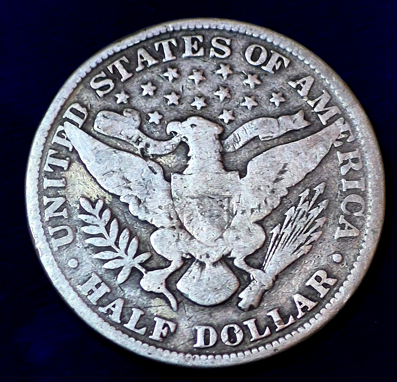 1898 Barber Head Silver Half Dollar 90% Silver Strong Classic VG Features 50C