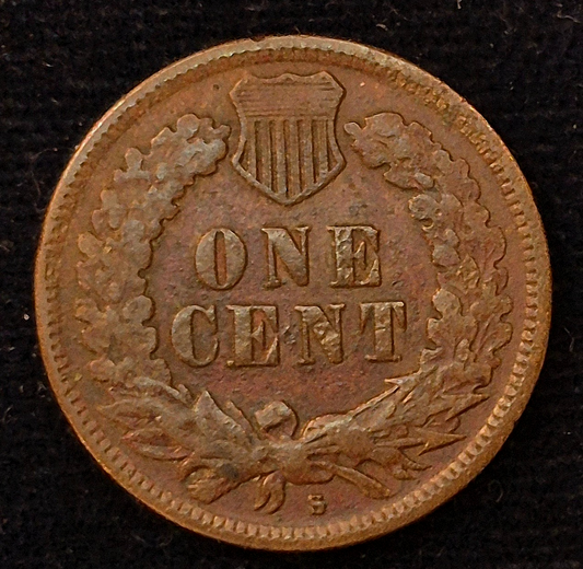 1908-S Indian Head Cent 1c RARE Key Date 3rd Lowest Mintage Fine-XF Features