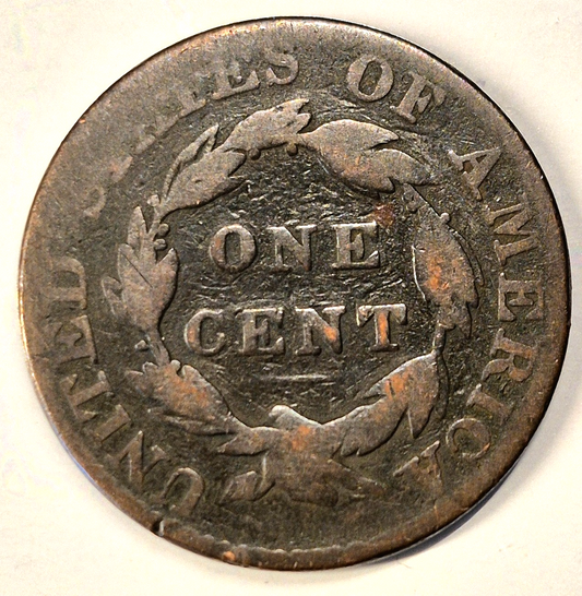 1827 Coronet Head Large Cent BN KM#45 Copper US 1C Item Shown