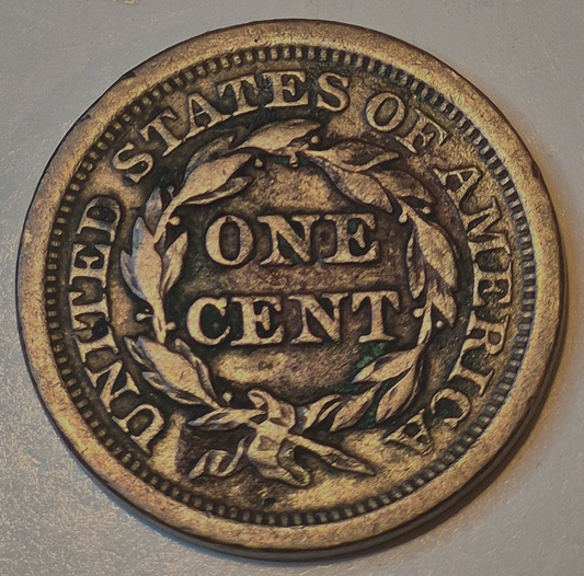 1852 Braided Hair Large Cent Strong XF Features Variant N5 Rarity 5 GSID 1156 1C