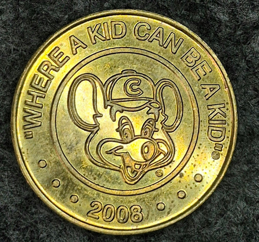 2008 Chuck E. Cheese Token, Collectable Discontinued Type 4 1995-2012 Coin Shown