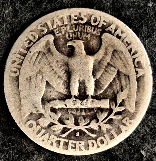 1936-S Washington Quarter Tougher Date 25C Silver 0.9 Business Strike KM#164.
