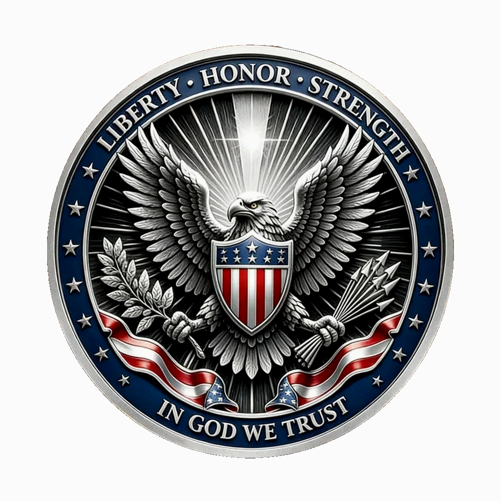 USA 250 Years Freedom Coin 1776-2026 Eagle Liberty Patriotic Commemorative Gift