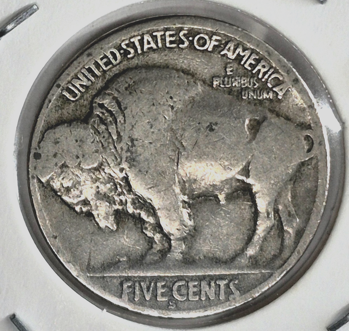 1928-S Buffalo Nickel Sharp VF-XF Features Partial Horn Earlier Date 5C