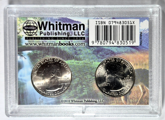 2012-13 National Parks Quarters in Whitman Hard Plastic Case (2 coins) NH & PR