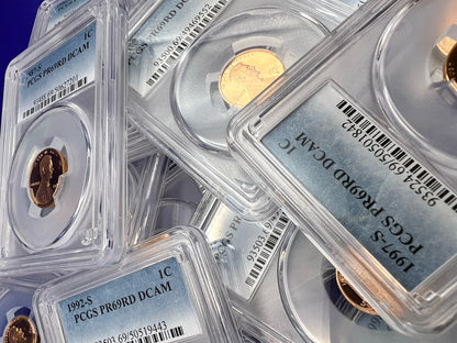 🔥  Lincoln 1c Proof Coins - PCGS ONLY PR69RD DCAM Graded Honest Abe Cent RANDOM