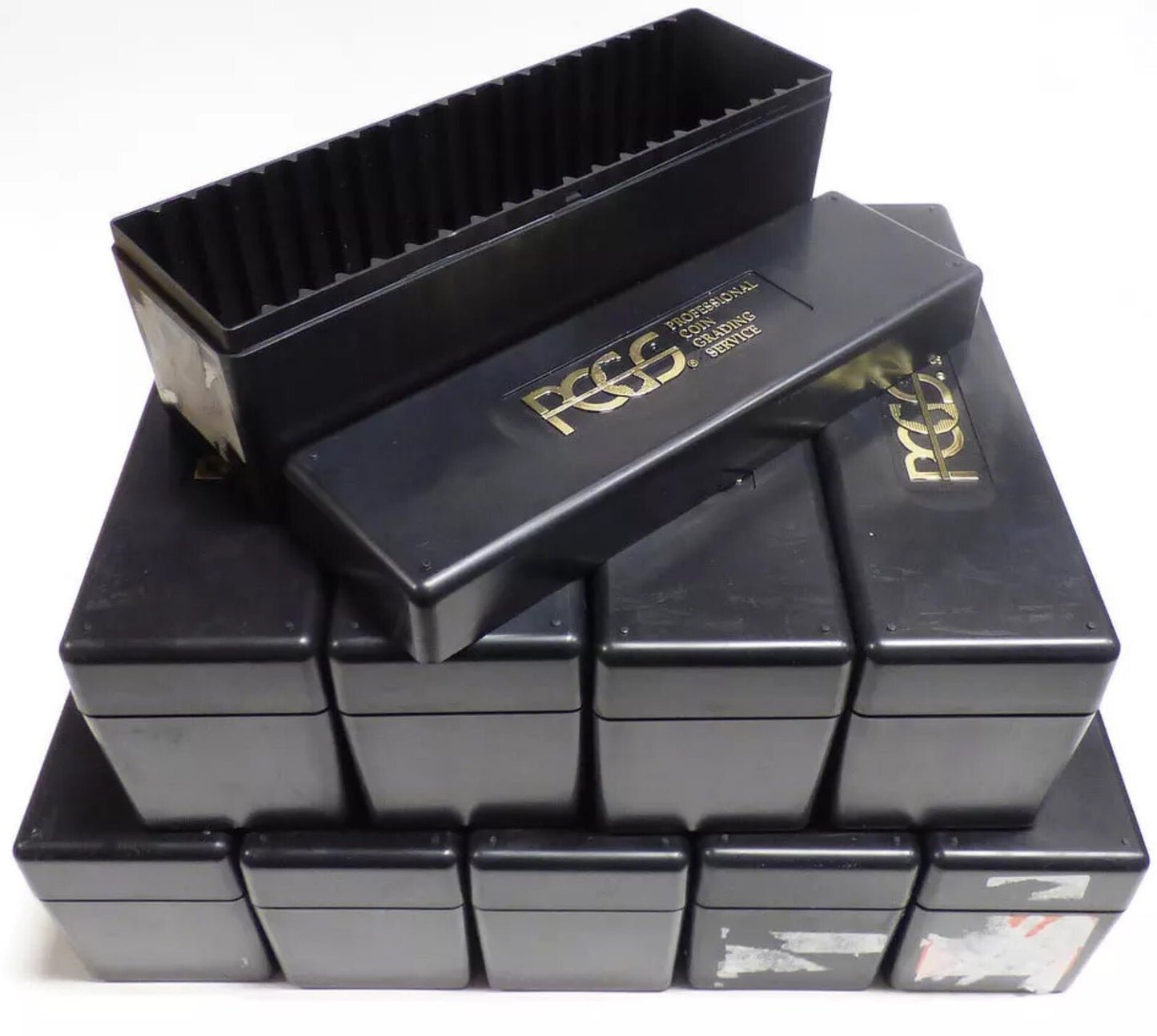 ✅{Lot of 5} PCGS 20 Coin Hard Case Holds 20 Slabbed Graded Coins Color Varies 💰