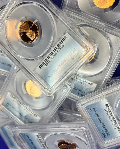 🔥  Lincoln 1c Proof Coins - PCGS ONLY PR69RD DCAM Graded Honest Abe Cent RANDOM