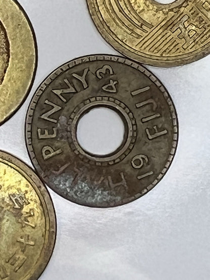 {Lot of 30} Unusual Shaped World Coins with Square and Round Holes
