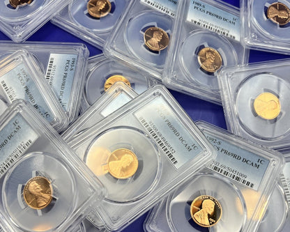 🔥  Lincoln 1c Proof Coins - PCGS ONLY PR69RD DCAM Graded Honest Abe Cent RANDOM