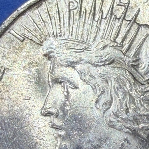 1922 Peace Silver Dollar $1 AU/BU 90% Silver Lightly Toned Philadelphia Coin