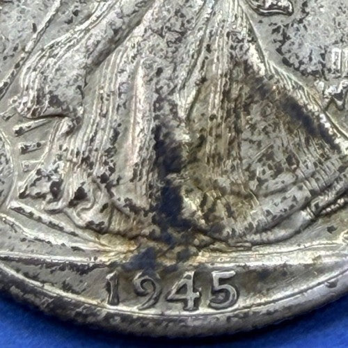 1945-D Walking Liberty Half Dollar 50C XF-AU Denver Mint 90% Silver WWII Coin