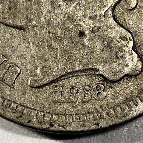1868 3 Cent Nickel Good Features Full Liberty Partial Pillars Hole Filler US 3C