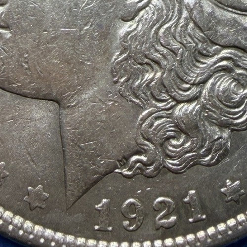 1921 Morgan Silver Dollar $1 XF Extremely Fine 90% Silver Last Year Rim Nick
