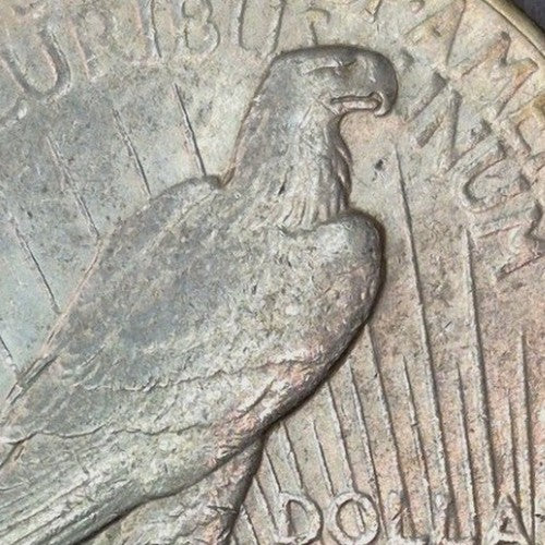 1922-D Peace Silver Dollar $1 AU About Uncirculated Denver Mint 90% Silver Toned