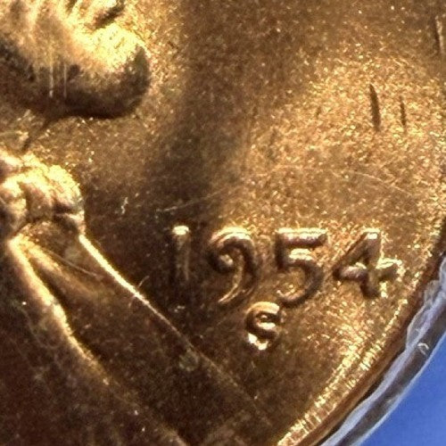 1954-S Lincoln Wheat Cent ICG MS65 RD Full Red Luster San Francisco Mint Penny
