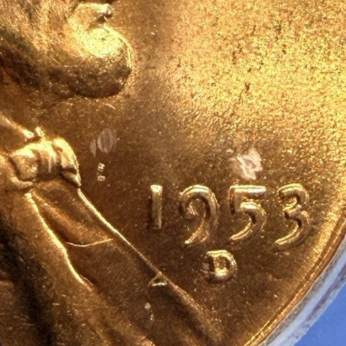 1953-D Lincoln Wheat Cent ICG MS65 RD Full Red Denver Mint Penny Certified Coin