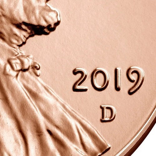 2019 D Lincoln Shield Cent BRILLIANT UNCIRCULATED RED Penny US Mint 1c Coin