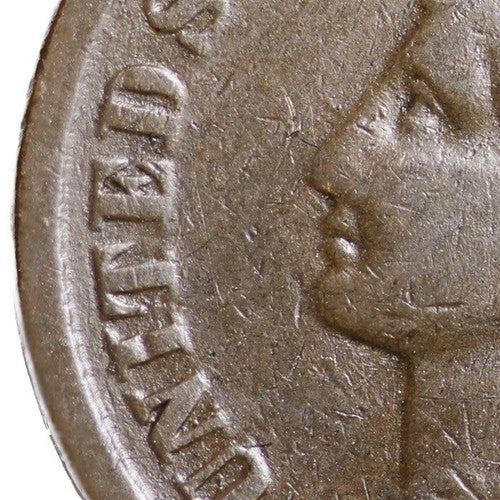 1884 Indian Head Cent Good - Very Good Average Circulated Condition Bronze Penny