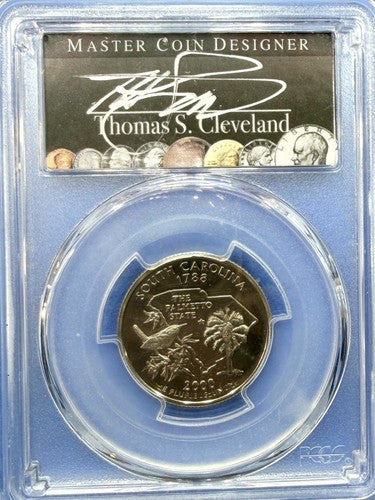 2000-S South Carolina Silver State Quarter PCGS PR69DCAM Thomas Cleveland Signed