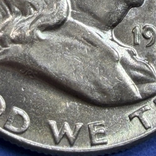 1957 Franklin Half Dollar 50C BU Brilliant Uncirculated 90% Silver Bright Luster