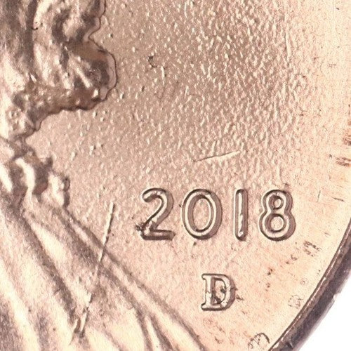 2018 D Lincoln Shield Cent BRILLIANT UNCIRCULATED RED Penny US Mint 1c Coin