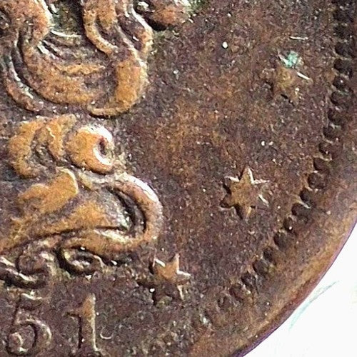 1851 Braided Hair Large Cent VF/XF Variant N5 R3 Strong 1C Copper Coin - view 5