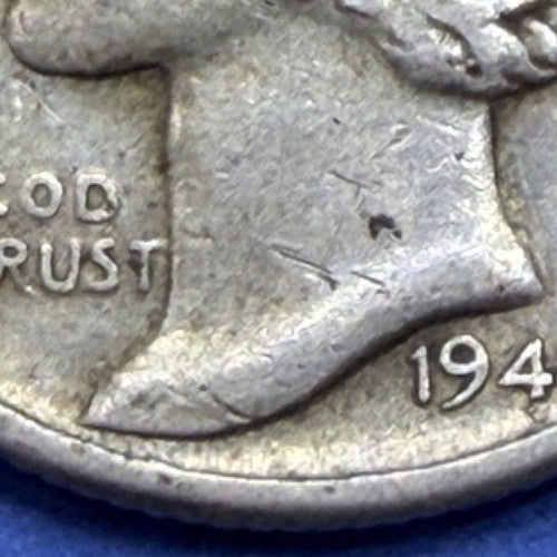 1945 Mercury Dime 10C VF Very Fine 90% Silver Winged Liberty Last Year US Coin