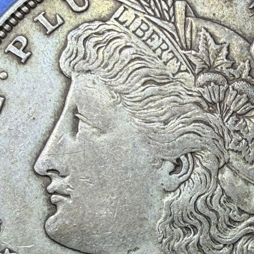 1921 Morgan Silver Dollar $1 XF Extremely Fine 90% Silver Golden Toned Last Year