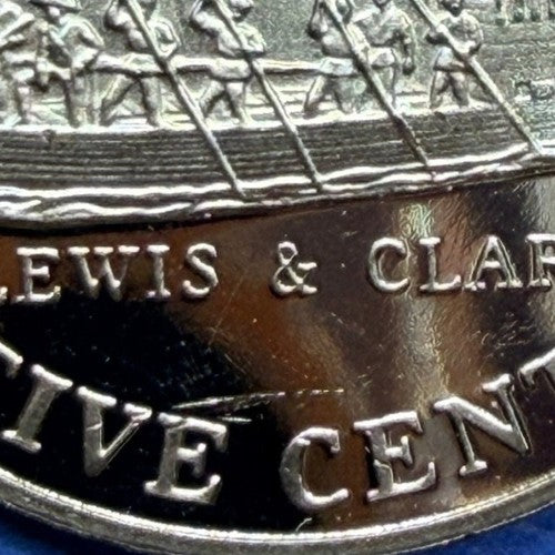 2004-S Jefferson Nickel PROOF Lewis & Clark Keelboat Westward Journey 5C Cameo