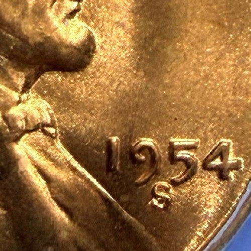 1954-S Lincoln Wheat Cent ICG MS65 RD Full Red San Francisco Mint Penny Coin