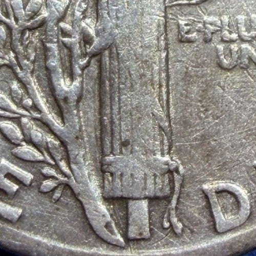 1935 Mercury Dime 10C XF Extremely Fine 90% Silver Winged Liberty Head Coin - view 7