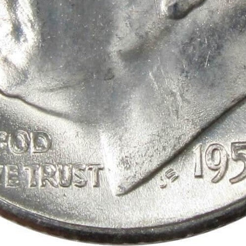 1953S Roosevelt Dime 90% SILVER Gem BU Brilliant Uncirculated Bright White Shiny