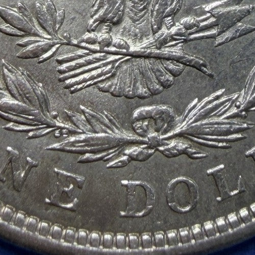1921 Morgan Silver Dollar $1 XF Extremely Fine 90% Silver Last Year Rim Nick