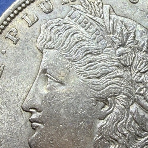 1921 Morgan Silver Dollar $1 XF Extremely Fine 90% Silver Last Year Rim Nick