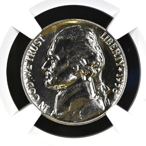 1958 Proof Nickel NGC Highly Graded PF 68 Thomas Jefferson Label White House