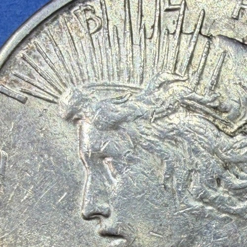 1924-S Peace Silver Dollar AU Semi Key Date Low Mintage 1.7M San Francisco Mint