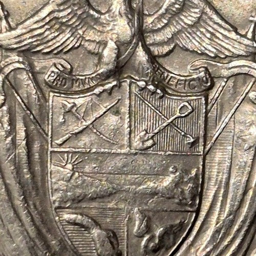 1973 Panama Medio Balboa 1/2 Balboa Vasco Nunez de Balboa 1st Year Clad KM12b XF