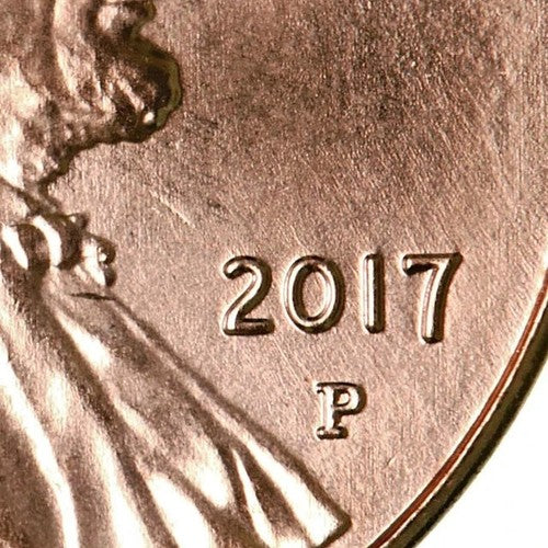 2017 P Lincoln Shield Cent BRILLIANT UNCIRCULATED RED Penny US Mint 1c Coin